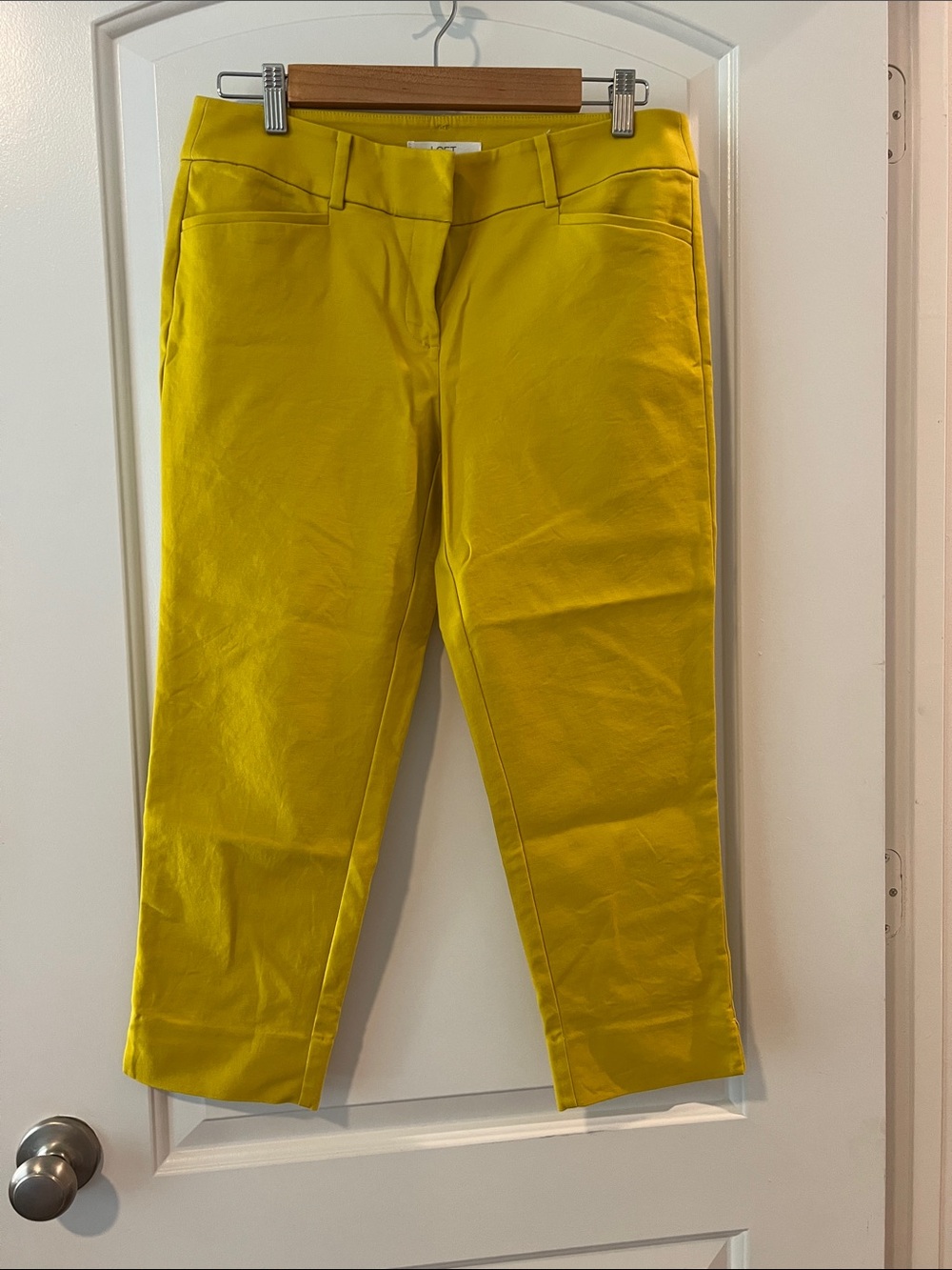 Women’s Loft Yellow Crop Pants